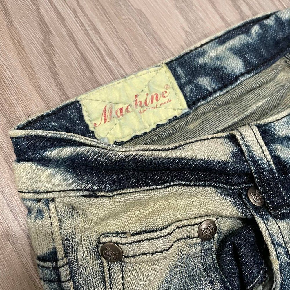 Machine Acid Wash Jeans - Picture 2 of 9